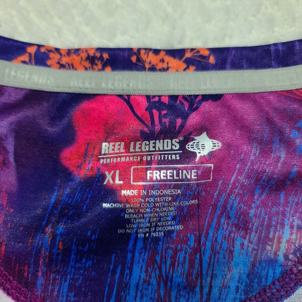 Reel Legends Fishing UPF shirt size XL boating performance outdoors Vacay - Picture 8 of 11